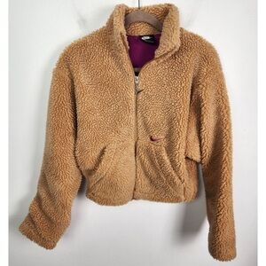 Nike Sherpa Cropped Teddy Jacket